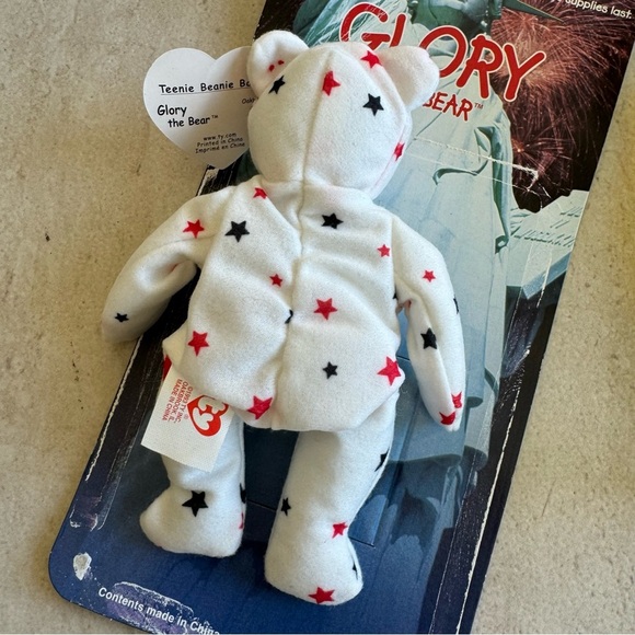 ty Glory The Bear 1997-1998 - Teenie Beanie Babies Collectible Vintage - Picture 3 of 5